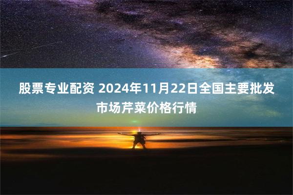 股票专业配资 2024年11月22日全国主要批发市场芹菜价格行情